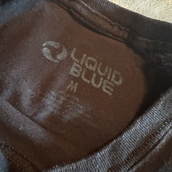 Liquid Blue Jimi Hendrix T-Shirt Mens M Short Sleeve Neon Glow In The Dark UV - Picture 4 of 7